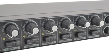 2 Zone Installation Mixer with 6 Stereo Inputs + 2 Mic Inputs